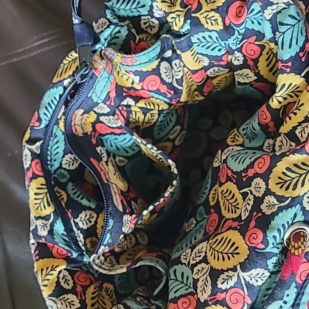 Vera Bradley Drawstring Bag, Happy Snails pattern